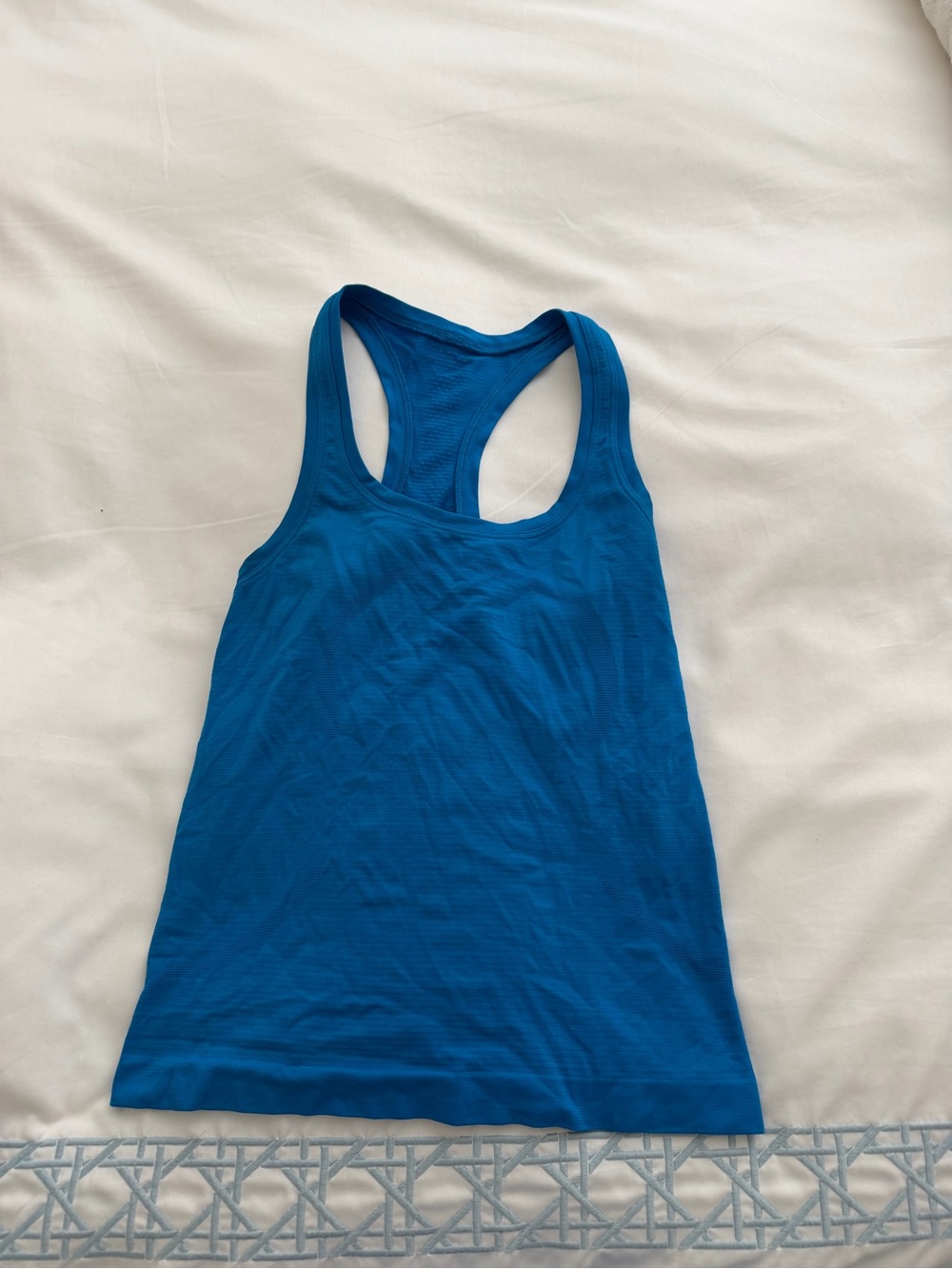 lululemon athletica Bright Blue Racerback Tank